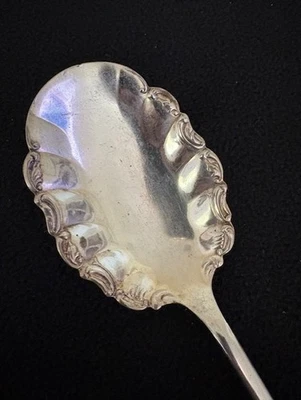 National Silver Co. Serving Spoon Antique US Silver-Plated