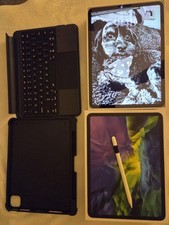 Apple iPad Pro 11 2nd Gen 128 GB, Wi-Fi  4G, Silver - Apple Pencil Gen 2 READ