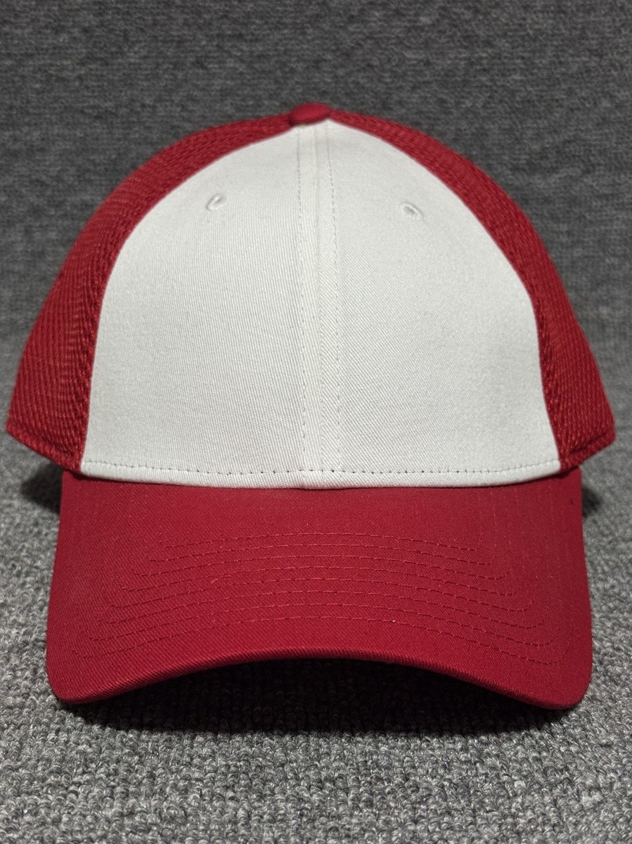 New Era 9FORTY A-Frame Trucker Cap Red White Blank Snapback Hat New