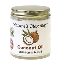 Nature's Blessing Coconut Oil 100% Pure 4oz (1PACK)