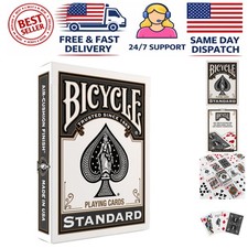 Eco-Friendly Black Playing Cards with Air Cushion Finish - Made in USA