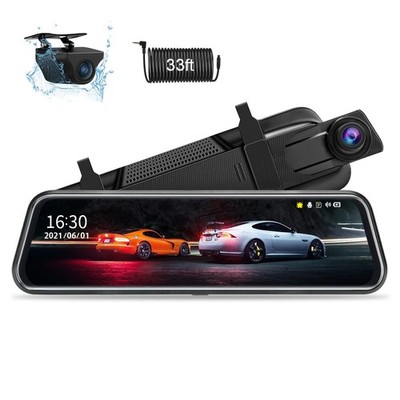 Espejo Retrovisor Con Camara Vigilancia 1080P Para Carro Auto Full HD Tactil 10''