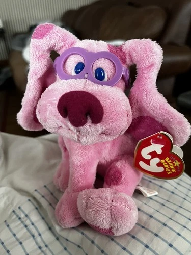Ty Magenta Beanie Babies Plush Blues Clues Toy Vintage 2006 with Tags