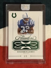 2025 Panini Flawless Emerald Diamond Edgerrin James /5 Colts NFL