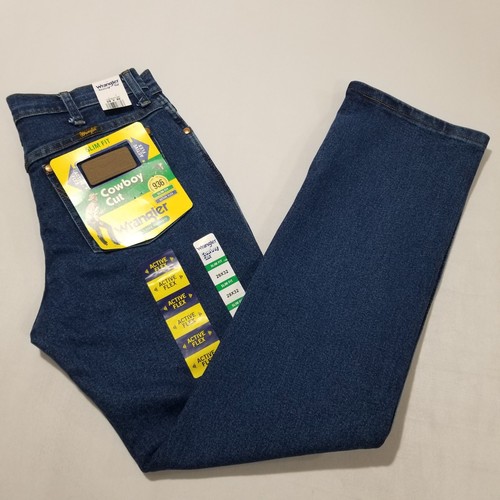 Wrangler Jeans Uomo 29x32 Taglio Cowboy Slim Fit Active Flex 10936AFGK Stonewash - Foto 2 di 9