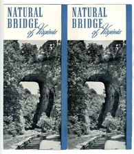Natural Bridge Hotel & Cottages Brochure Natural Bridge Virginia 1950's