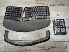 Microsoft Sculpt Keyboard, Model 1559, w/Keypad, Riser and USB Dongle