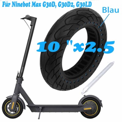 Neu Für Ninebot Max G30D, G30D2, G30LD Vollgummireifen 10x2,5  Versand aus DE