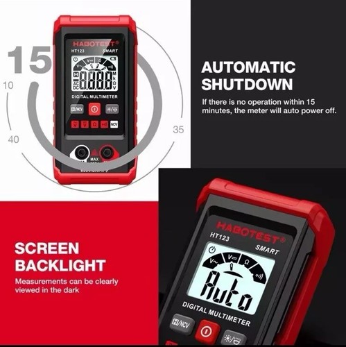 HABOTEST HT109L Digital Multimeter 4000 Counts 600V DC AC Voltage Measurement - Picture 3 of 9