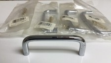 3 Chrome Kitchen Cabinet Pull 4 Piece Lot NOS