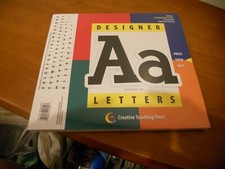 CREATIVE TEACHING Fancy Black 4" Designer 210 Letters PUNCTUATION MARKS  NUMBES