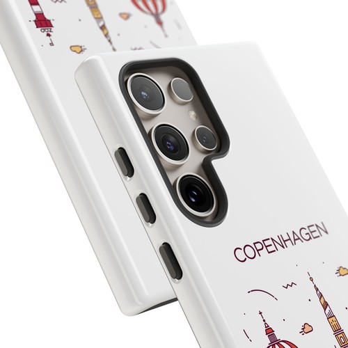 Copenhagen Denmark Skyline Phone Tough Case, Protective Mobile Cover, Tech Gift - 第 207/249 張圖片