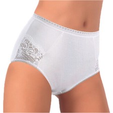 6 Pezzi Culotte Donna Jadea 524 in Cotone Modal con Inserti in Pizzo
