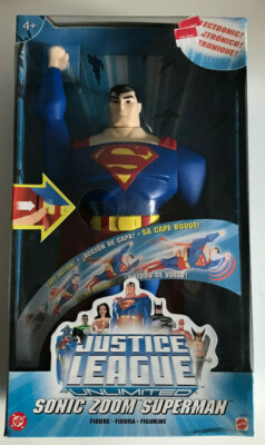 DC JUSTICE LEAGUE SONIC ZOOM SUPERMAN 12'' ACTION FIGURE MIB 2004 NEW