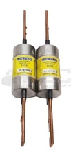 LOT OF 2 BUSSMAN LPS-RK-125SP DUAL ELEMENT TIME DELAY FUSE 125A 600VAC 300VDC