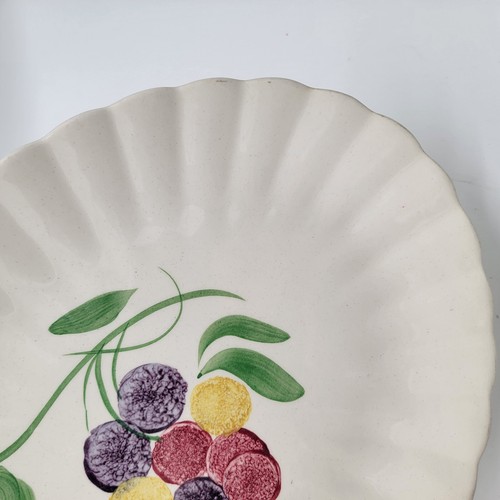 Vintage Blue Ridge Pottery Oval Platter Gumdrop Tree Rare - Picture 3 of 4