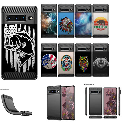 For [Pixel 8 Pro (2023)][Flex TPU Fiber SET8] TPU Slim Flexible Grip Case