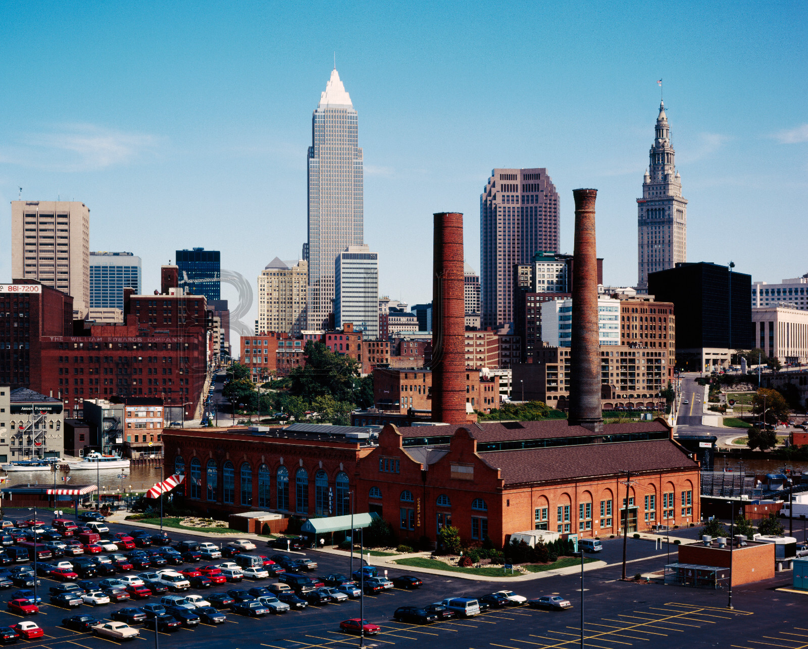 1985 Flats District of Cleveland The Powerhouse,  14 x 11