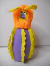 Melissa Doug Monster Bowling Stuffed Plush Purple Yellow Replacement Pin 7"
