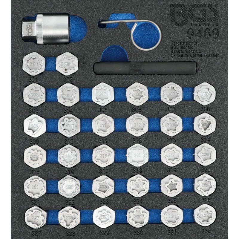 Coffret 15 Extracteurs De Boulons Et Écrous - Douilles Cr-Mo 1/2" Carré