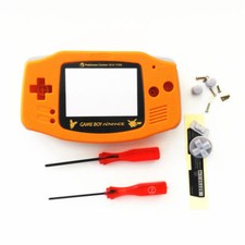 GBA Nintendo Game Boy Advance Replacement Housing Shell Screen Orange Pokemon