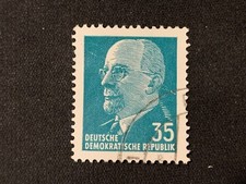 GERMANY EAST DDR DEUTSCHE DEMOCRATIC REPUBLIC 1971 WALTER ULBRICHT 35 PFG BLUE