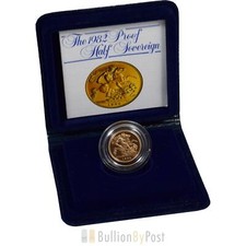 Gold Proof 1982 Half Sovereign Boxed