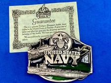United States Navy Military Naval Force Commemorative 1987 Siskiyou Belt Buckle