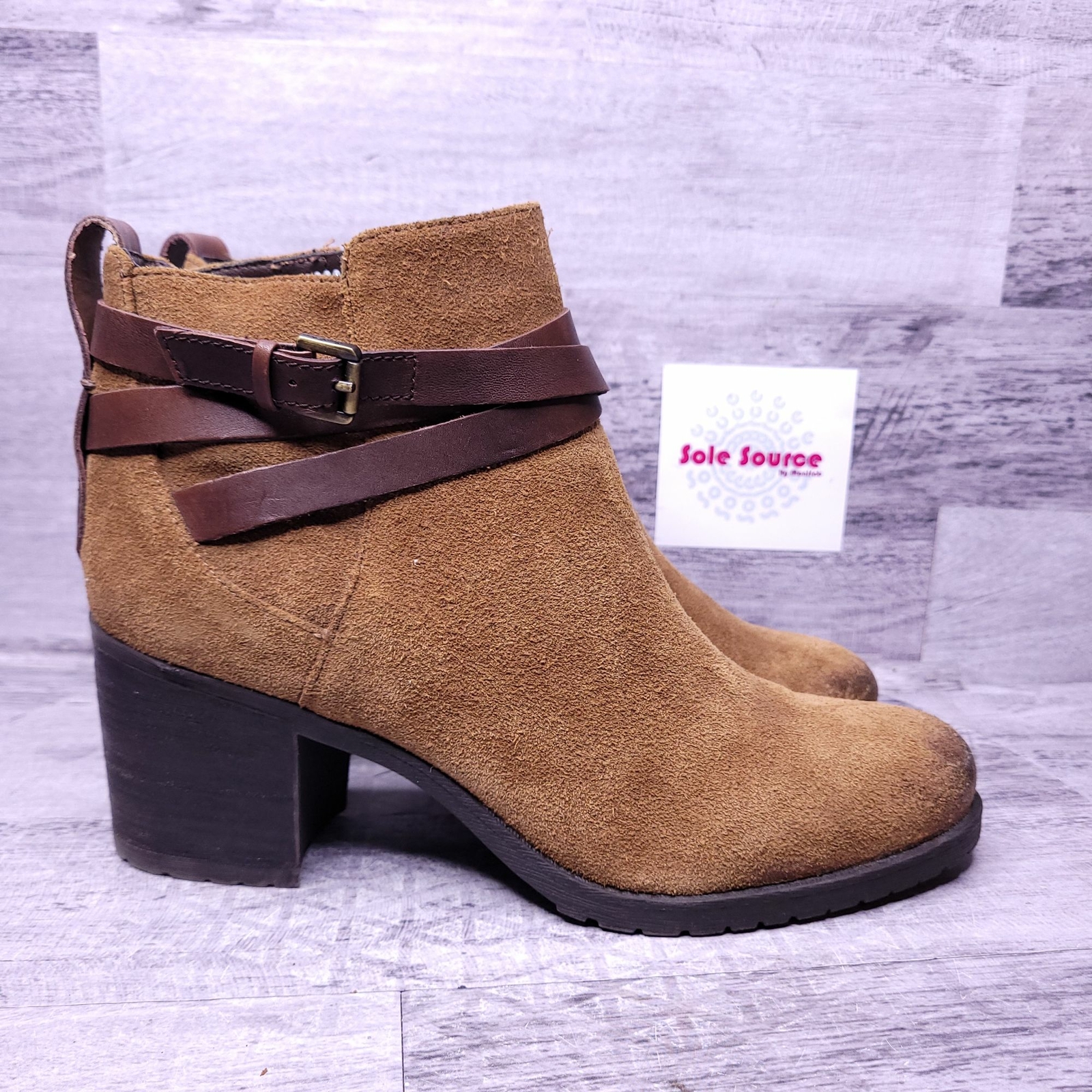 Sam Edelman Hannah Suede Lug Sole Moto 