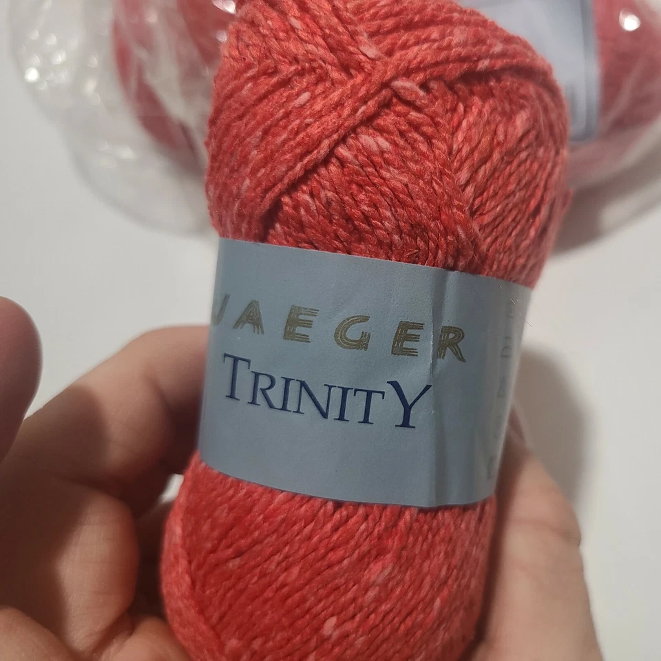 Jaeger Trinity ~ Lote de 4 ~ #439 Flamenco ~ Hilo de Verano Texturizado de Seda y Algodón Foto 2 de 4