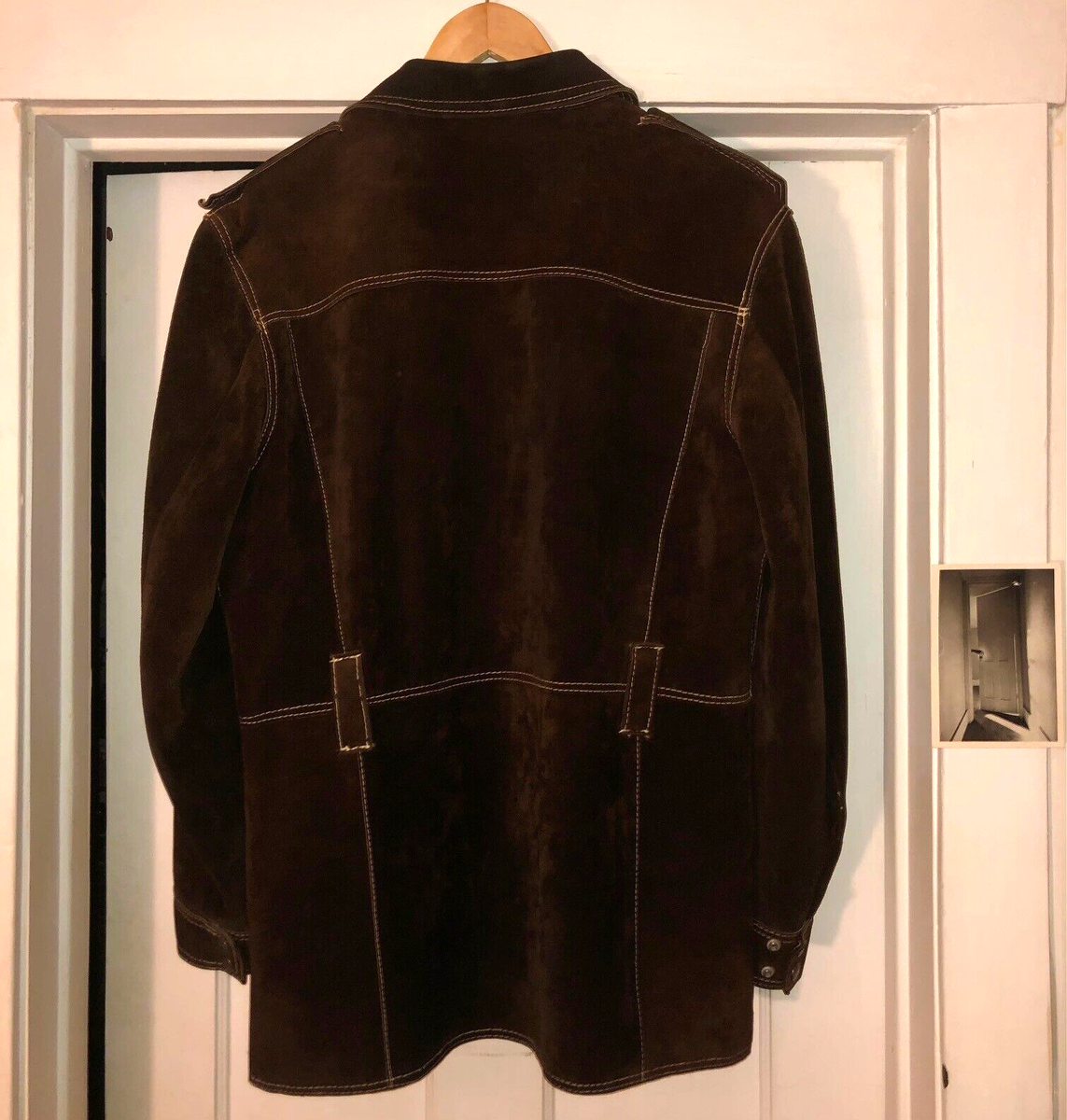1960's/70's El Toro Bravo Leather Cocoa Brown Suede Jacket Doors