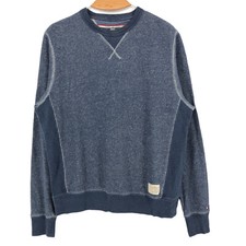 Tommy Hilfiger Men's Crew Neck Blue Sweater Jumper Size S