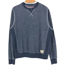 Tommy Hilfiger Men's Crew Neck Blue Sweater Jumper Size S
