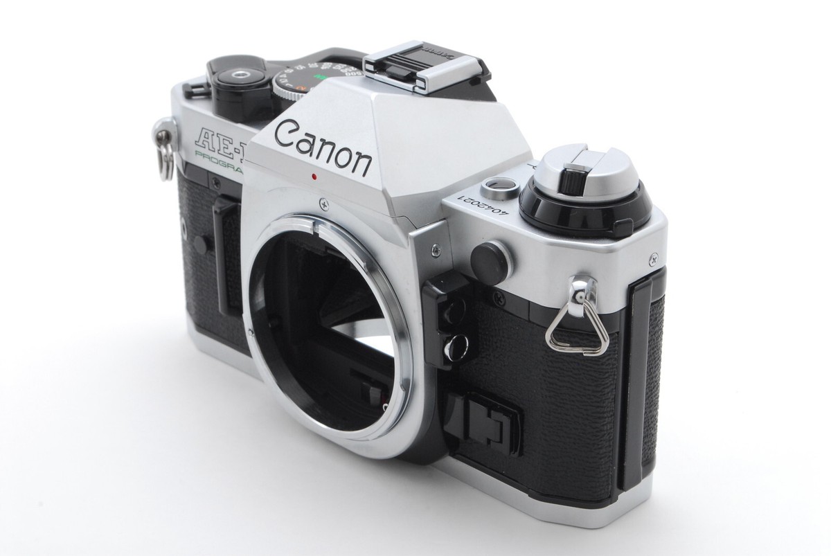 EXC+5】Canon AE-1 Program Silver SLR Camera 50mm f1.4 Motor Drive