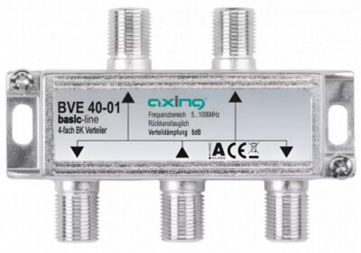 Axing BVE 40-01 4-fach Verteiler | 5 1006 MHz : 4-fach
