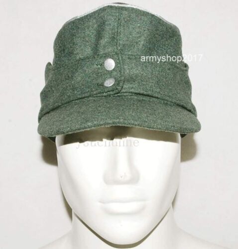 WWII WW2 GERMAN WH EM Officer M43 field PANZER WOOL panzer FIELD CAP hat SIZE L - Picture 1 of 5