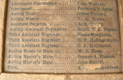 Información de periódico enmarcado de la Guerra Civil de 1863, cañonera USS KINEO en Port Hudson - Imagen 4 de 5