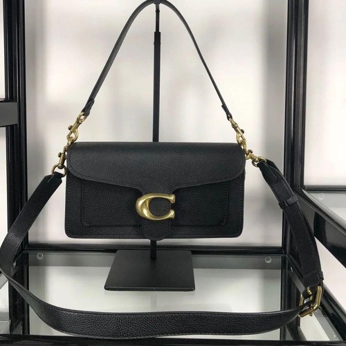 COACH 73995 Tabby Shoulder Bag Black Leather Crossbody Shoulder Hand 2way JPN