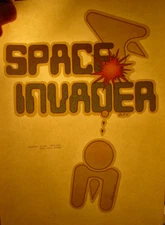 SPACE INVADER 1970's VINTAGE GAMING MASTER IRON ON TRANSFER -NICE, B-25