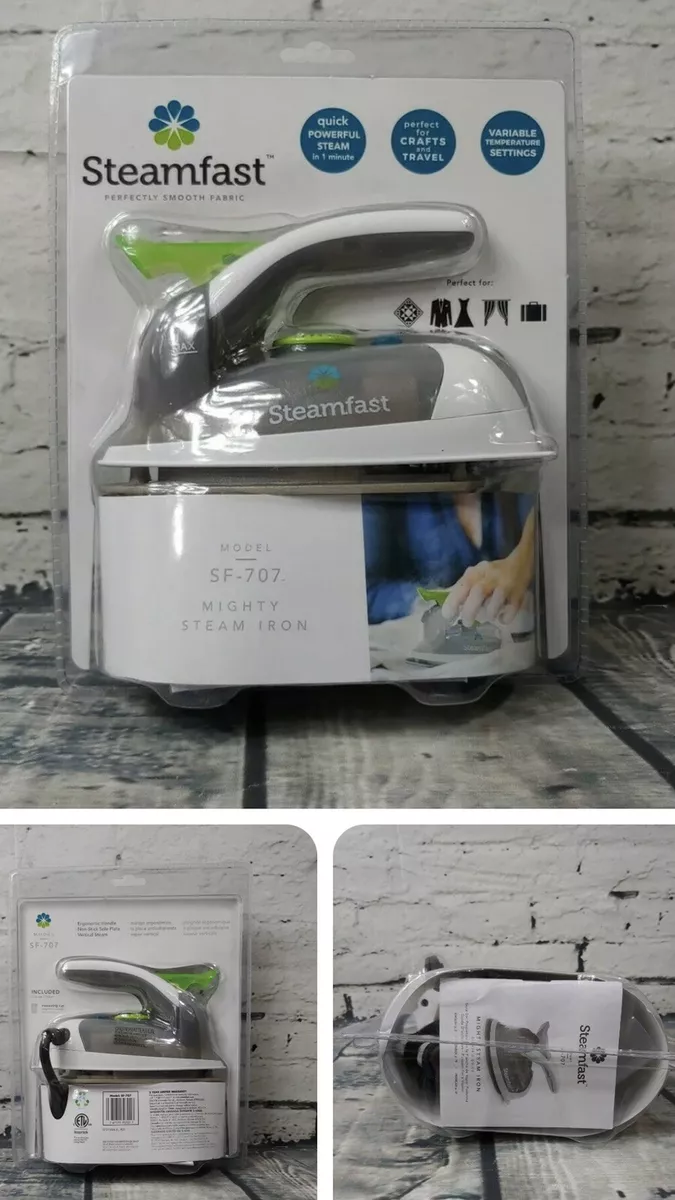 SteamFast Home Away Mini Steam Clothes Iron Travel Steamer Model SF 707 NEW