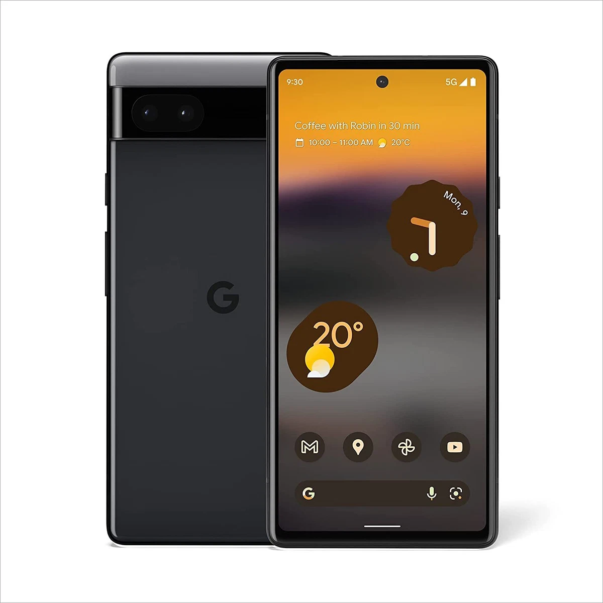 Google PIXEL 6a 5G (Charcoal) G1AZG 128GB + 6GB RAM - GSM Unlocked (No CDMA)