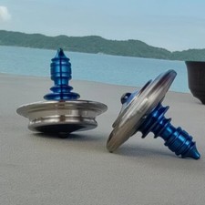 Titanium Stainless Steel Spinning Top Finger Spinner Ceramic Bead Fidget EDC Toy