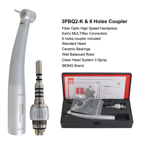 BEING Dental High Speed Fiber Optic Handpiece KAVO MULTIflex Coupler 4 6 Hole - Picture 6 of 151