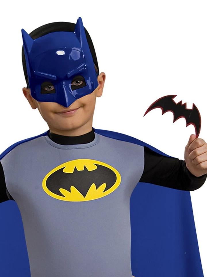 Kids Batman Costume The Dark Knight Superhero Child Boys Top Cape Mask Batarangs - image 4 of 4