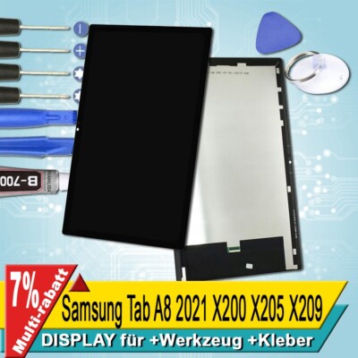 Display Für Samsung Tab A8 2021 X200 X205 X209 Bildschirm Lcd Schwarz+