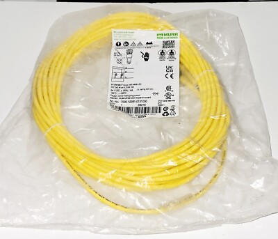 Murrelektronik M12 Female A-Coded Sensor Actuator Cable w/ LED, 10m, 24VDC 