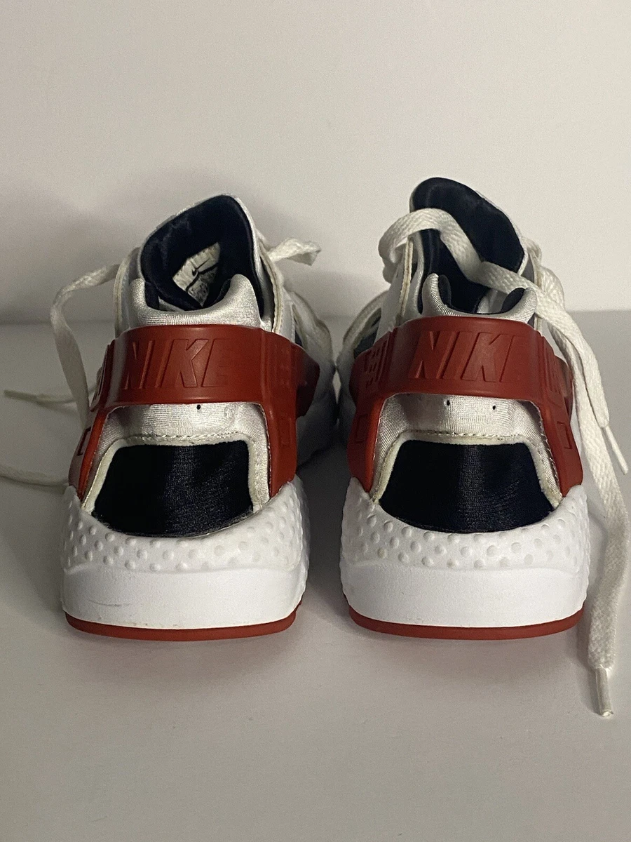 NIKE W AIR HUARACHE WHITE RED BLACK