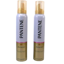 Lot of 2 Pantene Pro V Stylers Curl Boosting Mousse Touchable Tame Frizz, 6.6 oz