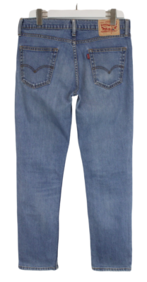 LEVI'S 511 Jeans Men's W33/L32 Slim Fit Whiskers Zip Fly Blue