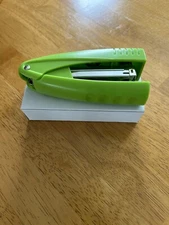 Bright Green Hand Held Small Stapler ~ Promo Staplers ~ NEW IN BOX